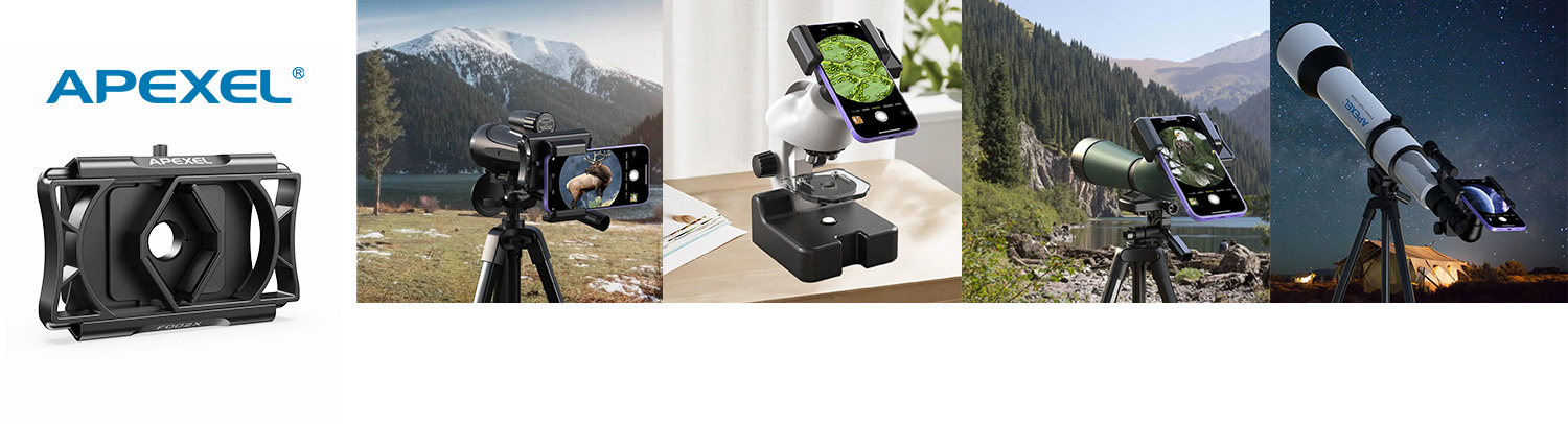 【新製品】APEXEL スマートフォン-光学機器接続アダプター APL-F002X 発売のご案内